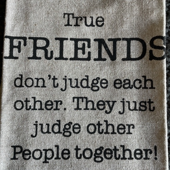 3/$15 NWOT KITCHEN TOWEL 16-28" with hanging loop. Feels like linen. Funny gift - Picture 2 of 5